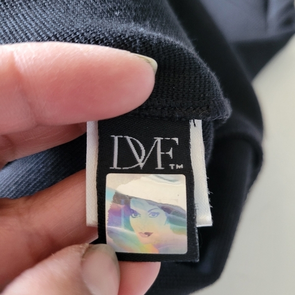 Diane Von Furstenberg Marta Black Pencil Skirt Size 10 - Picture 5 of 12